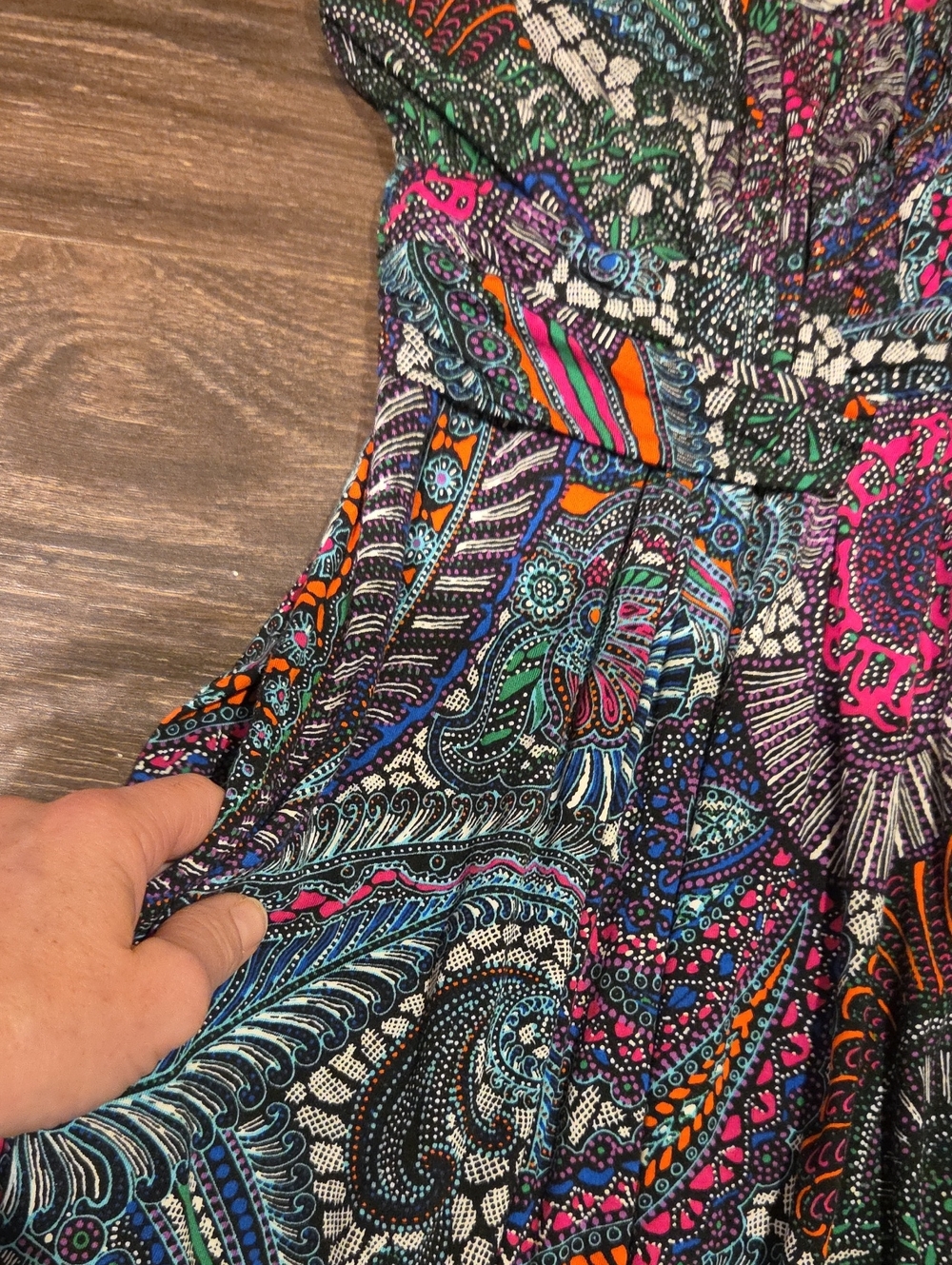 ❤️ NWOT! SOMA JERSEY MAXI DRESS WITH POCKETS, MEDIUM - Picture 5 of 8